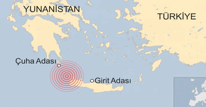 Girit Adası açıklarında deprem!